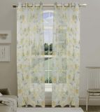 Stock Lot Printed Voile Grommet Window Curtain