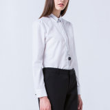 2017 Design Long Sleeve Stylish Office Lady White Dress Shirt