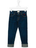 Custom Little Boy's Blue Denim Jeans