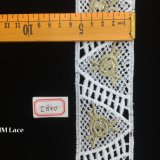 5.5cm Geometry Triangle Symmetric Flower Trimming Lace for Lady Blouse Hme840