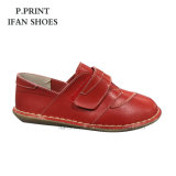 New Leather Velcro Shoes Real Stiching Outsole for Women