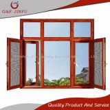 Wood Look Thermal Break Aluminium Awning Window with Stainless Steel Screen