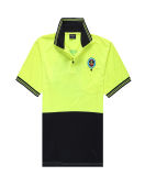 Breathable Cotton Pique Safety Yellow Polo Shirt