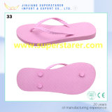 Simple PE Pink Color Slide Flip Flop for Ladies