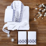 Hotel Bath Linen Set Quality Embroidery Bathrobe with Towel Set