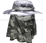 OEM Outdoor Fishing Jungle Bucket Hat Cap with Mosquito Net