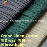 High Quality Crepe Linen Cotton Fabric for Dress (GLLYMM001)