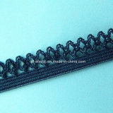 11mm Crochet Customized Color Picot Lace Edge Piping Elastic