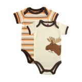 Touched by Nature Baby-Boys Organic Parrot Bodysuits