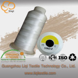 100% Polyester Filament Nature White Embroidery Thread Customized Color Accepted