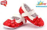 Wholesale Flower Design Single Laces Shoes Soft Soles Indoor Toddler Baby Shoes
