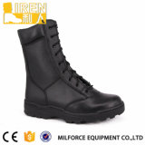 2017 New Design Best Black Genuine Leather Waterproof Military Combat Boot