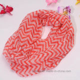 Wave Design Printed Polyester Tublar Scarf for Women (HP16)