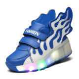 2016 New Style Fashion Sport Shoes Sneakers LED Roller Skate Shoes with Wheels for Children and Adults Have Stock and Sample