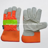 Hi-Vis Pig Grain Leather Thinsulate Lining Winter Work Glove (3521)