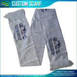 Football Scarf, Polyester Scarf, Screen Printing, White Scarf (J-NF19F06014)