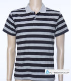 Men's Soft Handfeel Stripe Polo T-Shirt (BG-M101)
