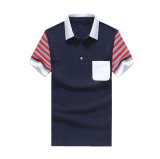 Wholesale Fashion Mens Contrast Color Short Sleeve Polo Shirt