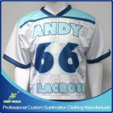 Custom Sublimation Printing Unisex Lacrosse Team Shirt for Lacrosse Game