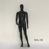 Egg Head Glossy Black Male Mannequin for Shopping Mall Clothes Display