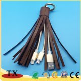 Tassels Keychain USB Data Cable with Micro USB Charger
