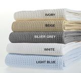100% Soft Premium Bamboo Cotton Thermal Blanket with Woven Waffle