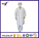98% Polyester 2% Conductive Yarn Cleanroom ESD Clothes