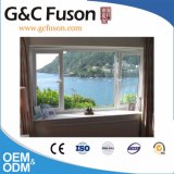 Powder Coated Wooden Color Aluminum Windows with Stainless Steel Mosquito Net