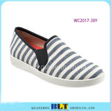 Fashion Design Canvas Shoes with Zebra Printed