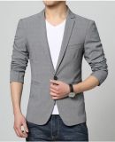 Summer New Linen Suit Men's Pure Color Business and Casual Suit
