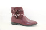 New Designed Leather Flat Ladies Boots with Multi Colors