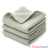 Green Super Absorbent Cotton Honeycomb Towel