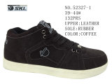 Three Colors Leather Men Skate Leisure Shoes