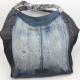 Ladies Washed Jeans Cotton Handbag Casual Fashion Lady Bag