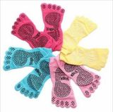 Yoga Custom Logo Color Anti-Slip Unisex Knitted Trampoline Five Toe Socks