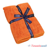 Orange Soft Microfiber Terry Bath Towel