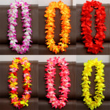 Hawaiian Luau Hula Skirts Hawaii Grass Hibiscus Flowers Birthday Tropical Costume Party Events Wreath Celebrate Decorations Supplies Children Adults