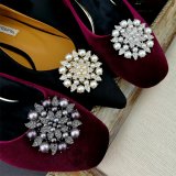Elegant Crystal Glass Shoe Ornaments for Women Shoes