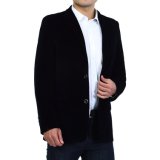 Xiaolv88 Men's Solid Slim Fit Velvet Blazer Jacket Two Button Corduroy Coat Single Breasted Stylish Casual Business Dinner Suit