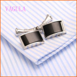 VAGULA Rhdium Plated Agate Shirt Cufflink for Men