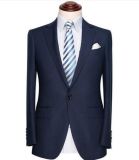 Made to Measure Suit for Men Super 130's 100% Wool Notch Lapel Grey Slim Fit Suit