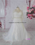 Guangzhou Factory Elbow Sleeves Bridal Gowns for Fat Women
