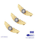 Metal Gold Flying Pilot Wing Lapel Pin Badge for Souvenir Pilot (w-232)