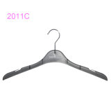 New Style Transparent Grey Plastic Clothes Hanger with Notches