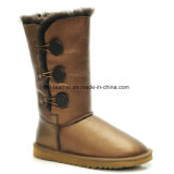 Fashion Women MID Calf Boots with Decoration Wool