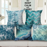 Mysterious Ocean Cotton Linen Digital Printed Pillow Case Without Stuffing (35C0234)