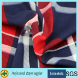 Factory Wholesale Rayon Fabric with Plaid Pattern for Shirt