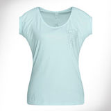 Fashion Sexy Cotton/Polyester Plain T-Shirt for Women (W046)