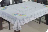 PVC Long Lace Tablecloth (JFTB-003)