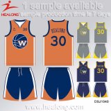 Healong Cool Design Clothing Gear Sublimation 100% Polyester Men's Basketball Jerseys
